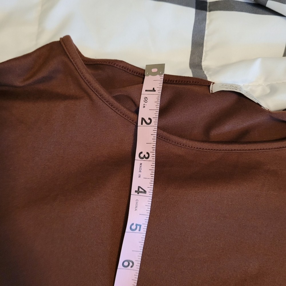 Haley and June brown rum raisin dress. 2X - Picture 3 of 7